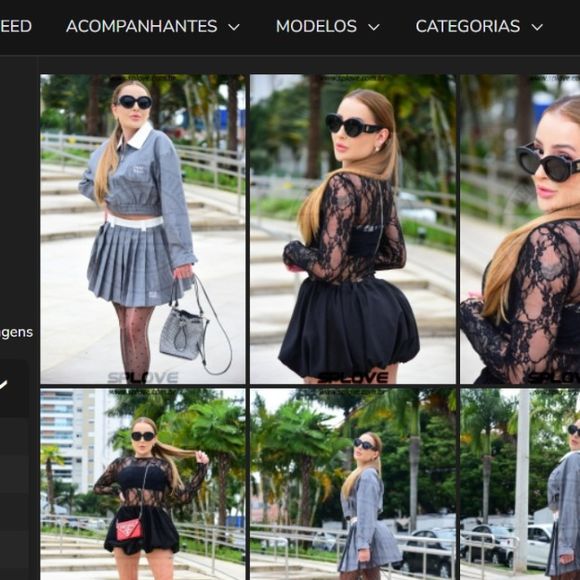 Any possui um perfil em uma plataforma de acompanhantes de luxo de São Paulo, onde se apresenta como uma companhia para homens, mulheres e casais, com cachês "a combinar"