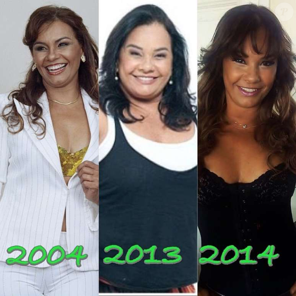 Antes e depois da atriz Solange Couto, hoje no 'BBB 26', foi compartilhado pela famosa em suas redes sociais