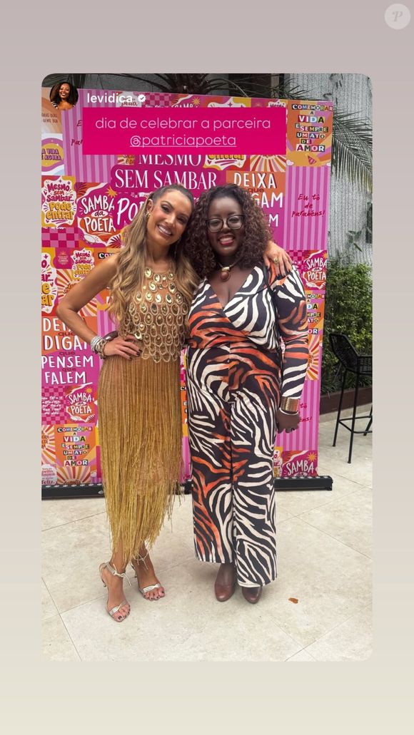 Festa de Patrícia Poeta reuniu famosos, amigos e familiares para comemorar os 50 anos da apresentadora com samba e muito brilho