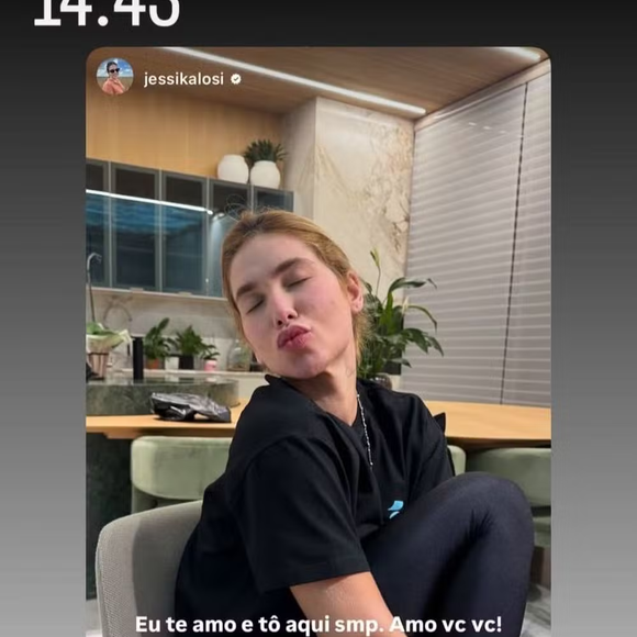 Virgínia Fonseca compartilhou o recado da ex-concunhada. ‘Te amo’, derreteu-se