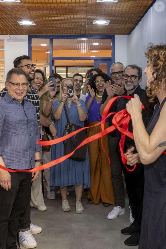 Julio Jullian em inauguração de espaço na Globo reservado a autores e roteiristas