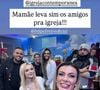 Andressa Urach contou que após 'balançar a raba' à noite, vai à igreja pela manhã