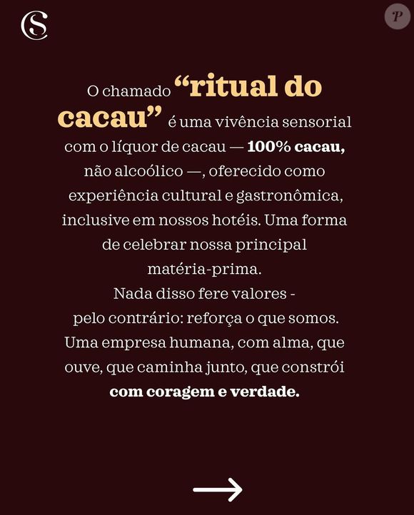 Cacau Show explica o que é o 'ritual do cacau': 'Nada disso fere valores'