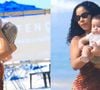 Lorena Maria leva filho bebê com MC Daniel à praia em meio a polêmicas com funkeiro no dia do 5º mesversário do bebê