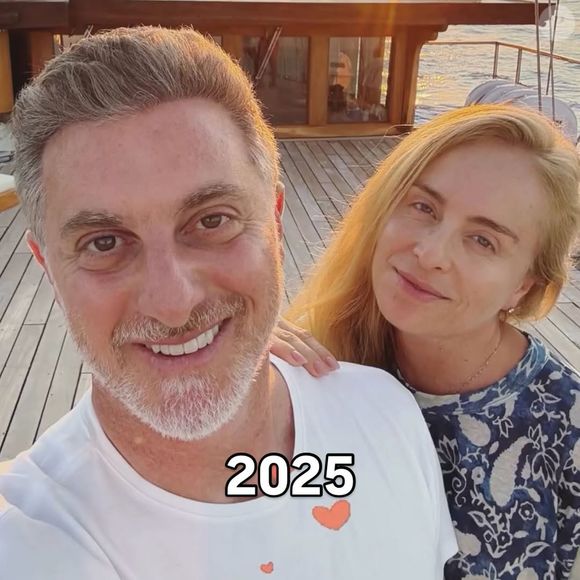 Publicação feita por Angélica e Luciano Huck mostrou o casal em diversos momentos de seu relacionamento