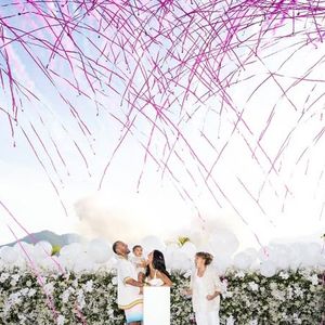 Além de Bruna Biancardi, as filhas Mavie e Mel, que nascerá em breve, também foram lembrada