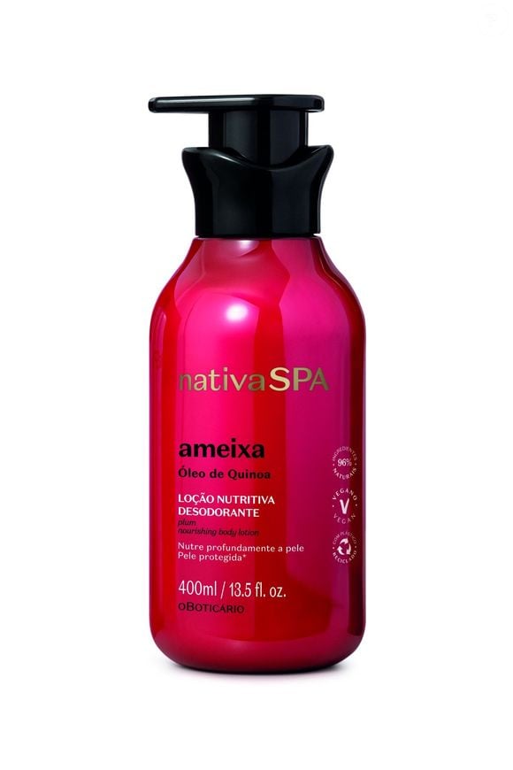 Loção Hidratante Desodorante Corporal Nativa SPA Ameixa (O Boticário) - 400ml | R$ 66,90 - ideal para quem ama perfumação prolongada, a loção corporal hidrata profundamente enquanto deixa na pele a fragrância marcante e sofisticada das ameixas