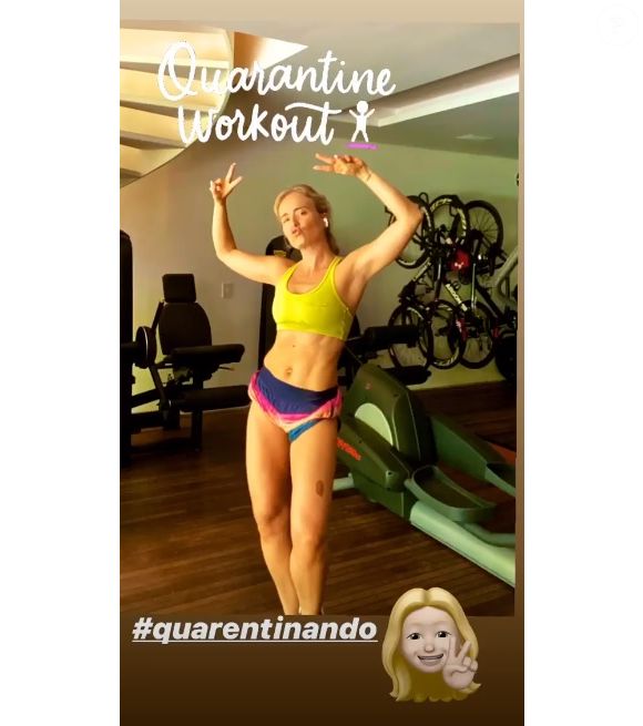 Angélica também pratica lutas. A loira incorporou o muay thai em sua rotina e nunca mais deixou de praticar