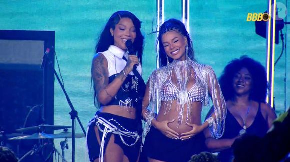 Grávida, Brunna Gonçalves participou do show de Ludmilla no 'BBB 25'