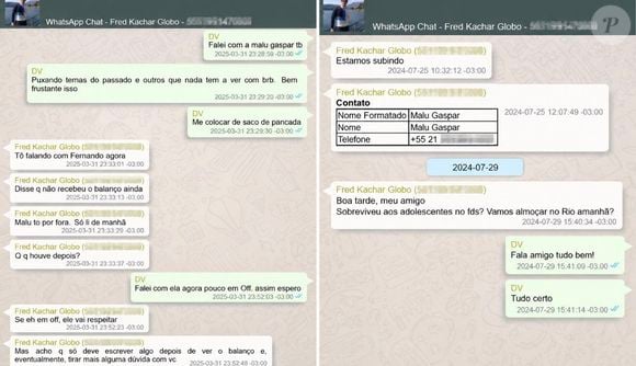 Nas conversas vazadas, Frederic Kachar disse que Malu Gaspar tem um estilo "cansativo e desnecessário", e chegou a enviar o contato da jornalista para Vorcaro