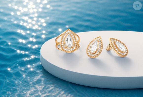 Em edição limitada, a coleção 'Azure Amore', da Rommanel, reúne joias com ouro 18k, prata 925, zircônias, cristais e pérolas sintéticas