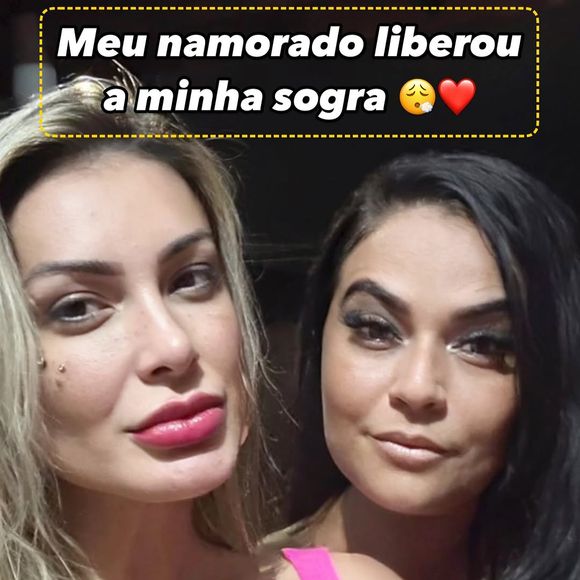Andressa Urach anunciou uma parceria com Juliana França, mãe do atual namorado dela, Kylian Cria