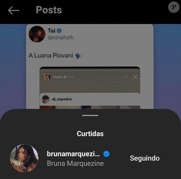 Post curtido por Bruna Marquezine abre com a comparação do look de Virgínia Fonseca para a CPI das Bets com a roupa usada por Suzane von Richthofen em entrevista ao ‘Fantástico’