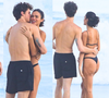 De fio-dental cavado, Bruna Marquezine exibe curvas e ganha abraço de Shawn Mendes em dia de mar no Rio; xx fotos do casal do momento!