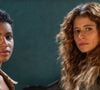 Roupas de Agrado (Isadora Cruz) e Eduarda (Gabz) são roubadas em show