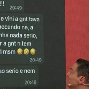 Leo Dias expôs um print de uma conversa com Virgínia Fonseca. Ela confirma o relacionamento e o término na mesma mensagem