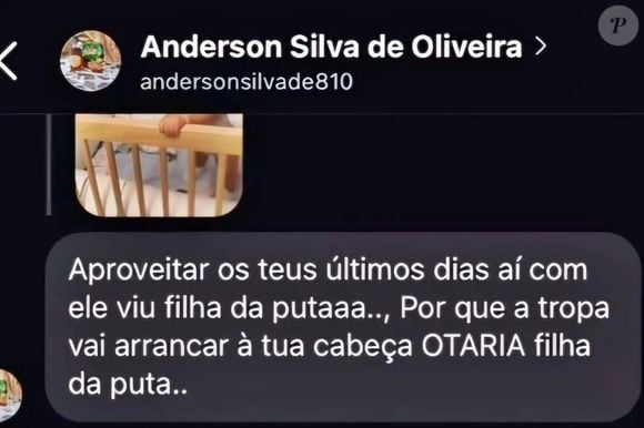 Lorena Maria mostrou prints em que é ameaçada no Instagram após polêmicas com MC Daniel