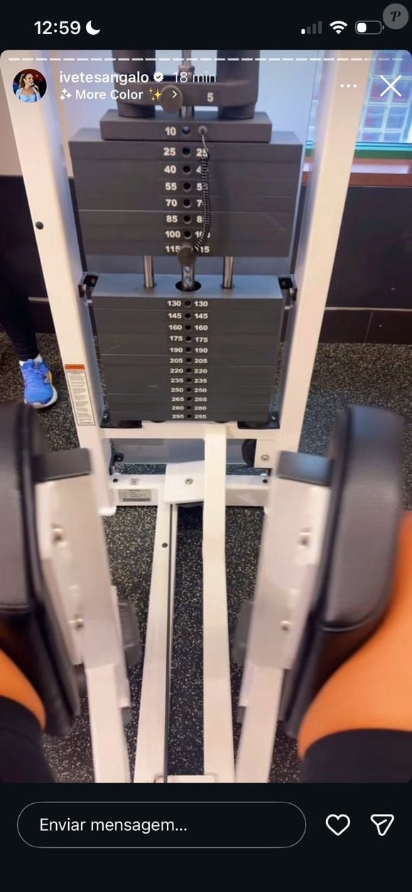 Cantora mostrou rotina de treino nos EUA