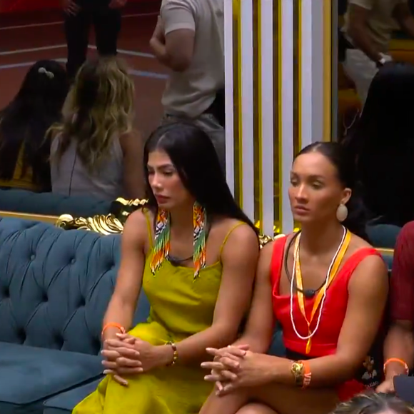 Reação de Sarah Andrade viralizou nas redes sociais durante o anúncio da eliminação de Brigido