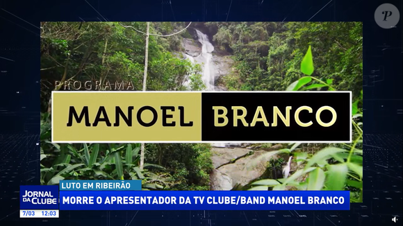 Manoel Branco apresentava um programa homônimo na TV Clube, afiliada da Band em Ribeirão Preto, no interior de São Paulo