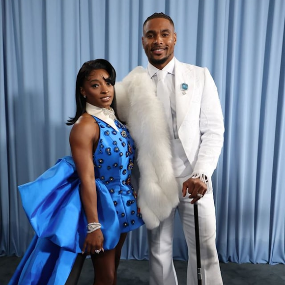Simone Biles é casada com o jogador Jonathan Owens
