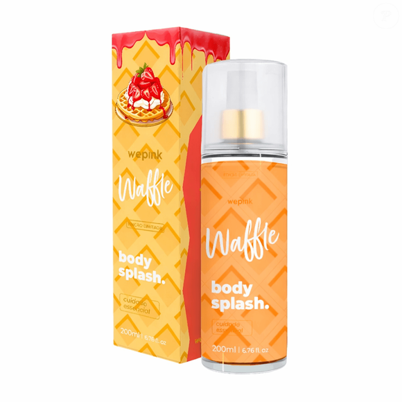 Body Splash Waffle (Wepink) - 200ml | R$ 39,90 - apesar da proposta doce, com notas de amêndoas, frutas, flores e manteiga, o produto virou alvo de comentários curiosos, com alguns usuários comparando o cheiro até a 'vômito'