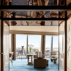O The Shard, arranha-céu de cerca de 310 metros em Londres, abriga o Shangri-La The Shard entre os andares 34 e 52