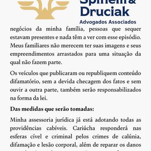 Médico disse que irá processar a apresentadora e que ela irá responder por calúnia