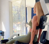 Exercícios de Eliana incluem vários grupos musculares, especialmente as pernas