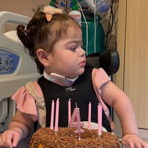 Maria Guilhermina, de 4 anos de idade, é a filha menina mais nova de Letícia Cazarré Juliano Cazarré