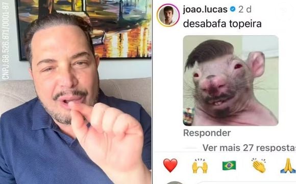 João Lucas, marido de Sasha, ficou indignado com ataque de Conrado a Xuxa