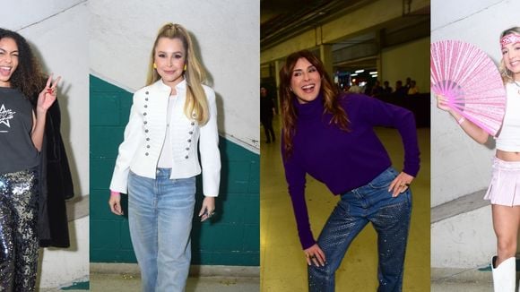 Jeans, couro, muito brilho e fantasia de Paquita: Xuxa Meneghel estreia turnê 'O Último Voo da Nave' com famosas na plateia; veja fotos dos looks!