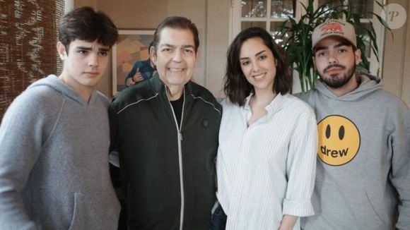 Rodrigo Silva (à esquerda), filho caçula de Faustão, faz linda homenagem no Dia dos Pais. 'Melhor que poderia ter tido'