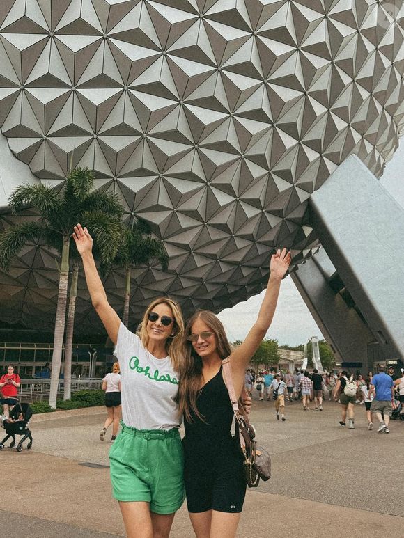 Rafaella Justus está na Disney com Ticiane Pinheiro e a irmã, Manuella, fruto do casamento da apresentadora com César Tralli