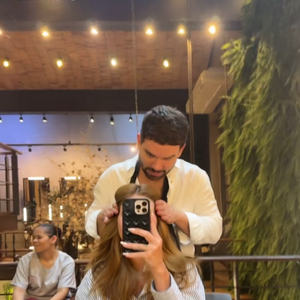 Virginia compartilhou nos Stories o bronzeado “de milhões” e a surpresa do cabeleireiro com o rápido crescimento de seus fios.