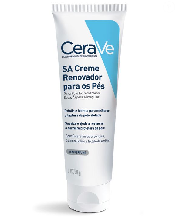 2. CeraVe | SA Creme Renovador para os Pés 88g