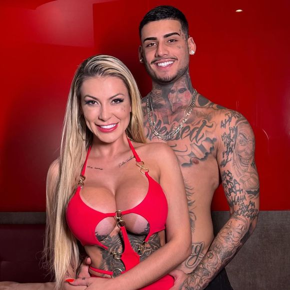 Andressa Urach termina 2024 namorando com o ator pornô com Kylian França
