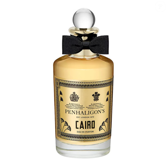 O Cairo Eau de Parfum, da Penhaligon's, é uma fragrância de luxo que combina açafrão, Rosa Damascena, labdanum e patchuli. A composição pertence à família amadeirada oriental e é apresentada pela marca como um perfume para homens e mulheres