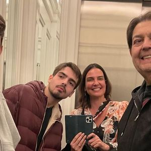Esposa de Faustão e mãe de João Guilherme Silva e Rodrigo, Luciana Cardoso homenageia o marido