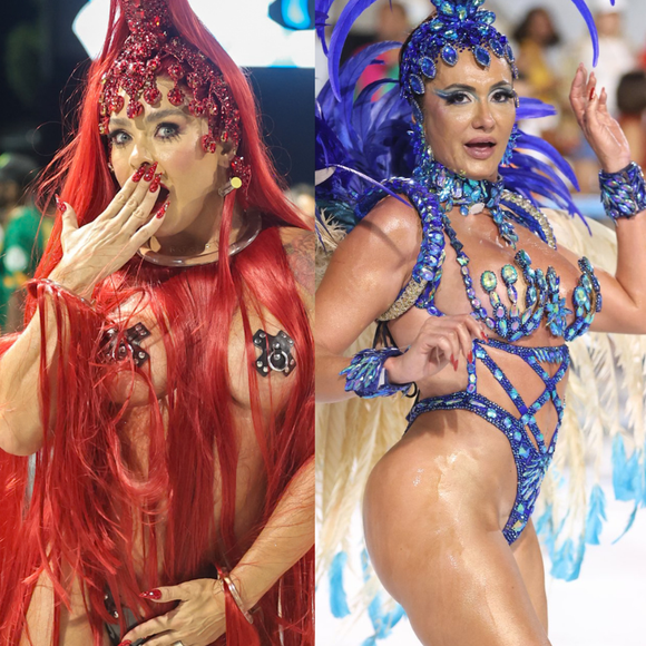 Plumas, pedrarias e até livros: rainhas da Mocidade, Tijuca, Mangueira e Niterói abrem o Carnaval 2026 no 1º ensaio técnico da Sapucaí