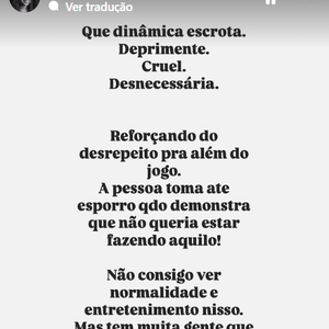 Juliana Alves expôs sua opinião sobre o Sincerão polêmico do 'BBB 25'.