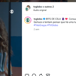 Viviane Araujo já chegou a aceitar ‘collab’ com o perfil da Globo em cenas onde Belo não aparece, o que faz parecer uma escolha pessoal não colocar a imagem do ex no feed