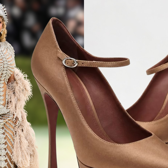 O sapato Yigit de Amina Muaddi usado por Beyoncé no Met Gala 2026 já entrou para a lista dos saltos mais comentados do ano