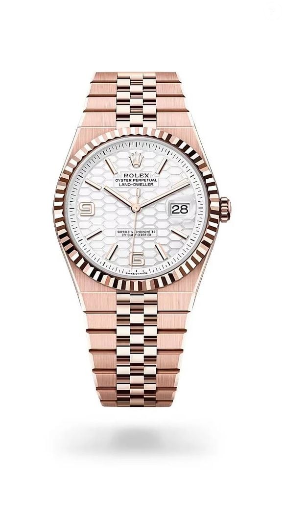 Relógio de luxo de Neymar, um Rolex Land-Dweller Rose Gold em ouro Everose, de R$ 280 mil