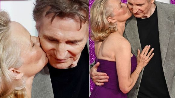 O novo amor de Pamela Anderson é famoso? Aos 58 anos, atriz dá beijo em Liam Neeson, de 73, e aumenta rumores de romance
