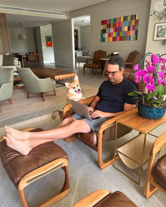 Localizada no Jardim Botânico, a cobertura de Tadeu Schmidt fica em um prédio de alto padrão, com segurança 24 horas e elevador privativo, de acordo com a revista Caras