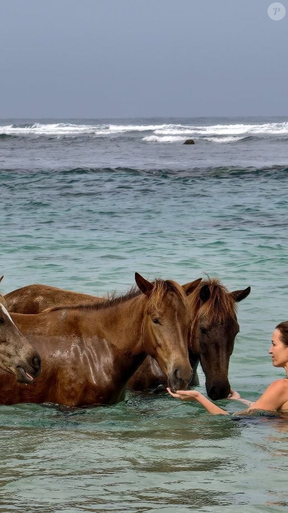 Uma das experiências mais inusitadas do NIHI Sumba é o 'Swimming With Horses', em que os hóspedes entram no oceano e nadam ao lado dos cavalos de Sumba acompanhados por tratadores experientes