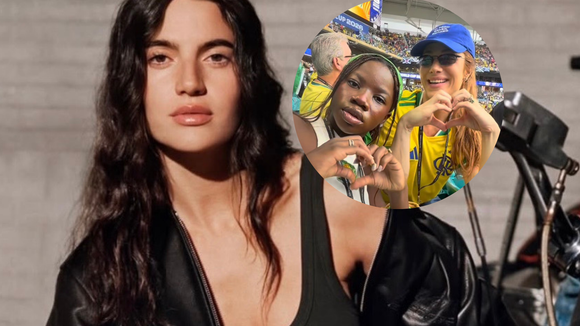 31 anos, natural de Santos e responsável por 'surto' de alegria de Títi, filha de Gio Ewbank: quem é a modelo brasileira que estrela nova campanha mundial da Calvin Klein ao lado de vocalista do BTS