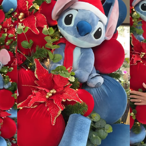 Mirella Santos, esposa do humorista Wellington Muniz, o Ceará, e mãe de Valentina, fez uma decoração divertida e nada óbvia com o tema Stitch. Em tons predominantes de azul e vermelho, a árvore ganhou um toque lúdico irresistível.