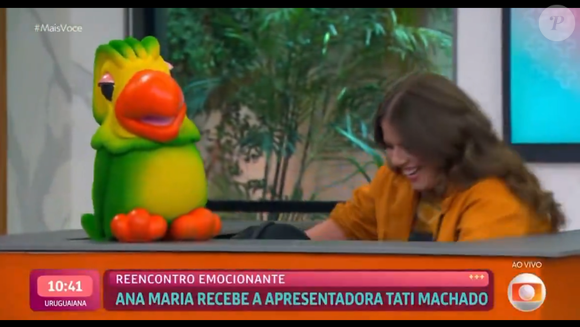 Intérprete do Louro José chorou em reencontro com Tati Machado